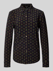 Regular Fit Hemdbluse im Allover-Look Modell 'DAQUANE' von Lauren Ralph Lauren - 3