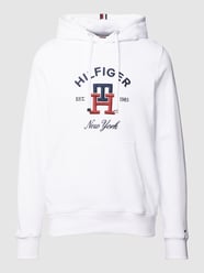 Bluza z kapturem z wyhaftowanym logo od Tommy Hilfiger Biały - 25