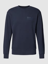 Sweatshirt met labeldetail van Replay Blauw / turquoise - 23