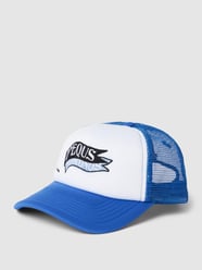 Trucker Cap mit Label-Stitching von PEQUS Blau - 24