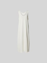 Midikleid mit geripptem U-Ausschnitt von black palms - 14