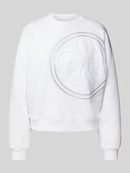 Sweatshirt mit Logo-Stitching von Guess Weiß - 44