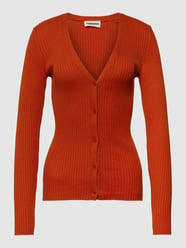 Strickjacke mit V-Ausschnitt Modell 'TINAA' von Armedangels Orange - 13