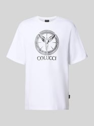 t-shirt z nadrukiem z logo model 'IKARUS' od COLUCCI - 6