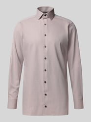 Modern fit zakelijk overhemd met kentkraag van OLYMP Beige - 42