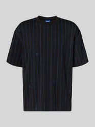 T-shirt o kroju regular fit z czystej bawełny Model 'NORAYATI' od HUGO Blue - 5