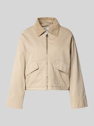 Oversized Bomberjacke aus reiner Baumwolle von Marc O'Polo Beige - 32