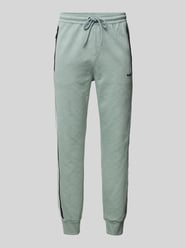 Slim Fit Sweatpants mit Strukturmuster Modell 'Hover' von BOSS Green - 1