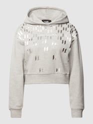 Hoodie mit Logo-Prints Modell 'MONOGRAM PRINTED HOODIE' von Karl Lagerfeld Grau - 10