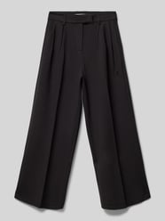 Wide Leg Stoffhose mit Bund- und Kellerfalten Modell 'PUNTO' von Calvin Klein Jeans Schwarz - 7