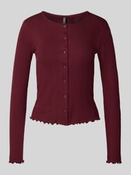 Kurtka z dzianiny o kroju slim fit z czystej bawełny model ‘MARIE’ od Pieces - 6