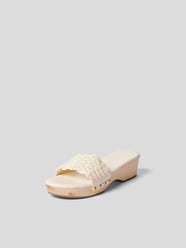 Pantoletten mit Blockabsatz von Ancient Greek Sandals Beige - 36