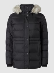 PLUS SIZE Daunenjacke mit Kunstfell von Tommy Hilfiger Curve Grau / Schwarz - 10