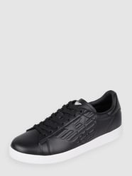Sneakersy ze skóry od EA7 Emporio Armani Czarny - 22