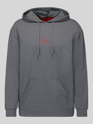 bluza rozpinana o kroju regular fit z mieszanki bawełny model 'Laze Hoodie' od HUGO - 10