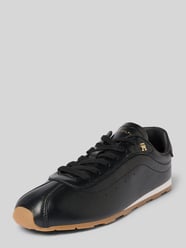 Lage sneakers van echt leer van Tommy Hilfiger - 2