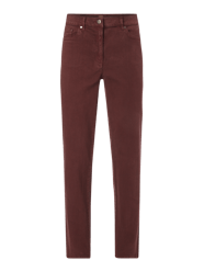 Coloured Regular Fit Jeans mit Ziersteinen von Zerres Bordeaux - 42