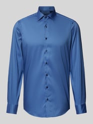 Slim Fit Business-Hemd mit Kentkragen von Eterna Blau - 33