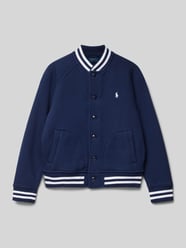 Sweatjacke mit Eingrifftaschen von Polo Ralph Lauren Kids Blau - 46