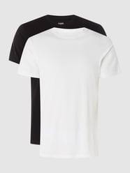 T-Shirt mit Logo im 2er-Pack  von Karl Lagerfeld Weiß - 34