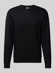 Sweatshirt mit gerippten Abschlüssen Modell 'EMANUEL' von SELECTED HOMME Schwarz - 3