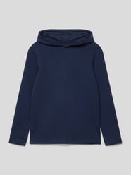 Hoodie mit Waffelstruktur von s.Oliver RED LABEL Blau - 7