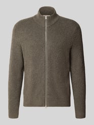 Regular Fit Strickjacke mit Zweiwege Reißverschluss von ONLY & SONS Beige - 20