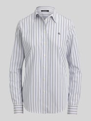 Bluzka z długim rękawem o kroju relaxed fit z mieszanki bawełny od Lauren Ralph Lauren - 7