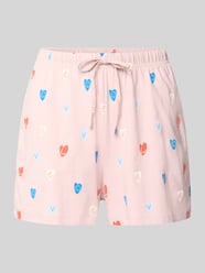 Pyjama-Shorts mit elastischem Bund von Jake*s Casual Pink - 29