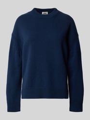 Sweter z dzianiny o kroju oversized z prążkowanymi wykończeniami od DRYKORN - 42
