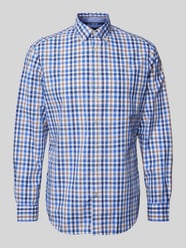 Regular Fit Freizeithemd mit Button-Down-Kragen von Christian Berg Men Blau - 22