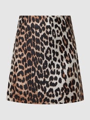 Minirok met luipaardmotief, model 'Josie'  van EDITED Bruin - 39