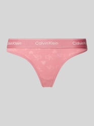 String mit elastischem Logo-Bund von Calvin Klein Underwear Rosa - 3