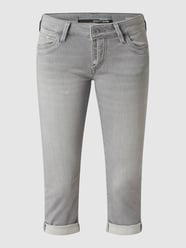Straight fit low rise capri-jeans met stretch, model 'Alma'  van Mavi Jeans Grijs / zwart - 40