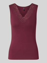Regular Fit Top aus Viskose-Mix Modell 'ROSA' von VERO MODA Bordeaux - 32