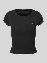 Slim Fit T-Shirt aus Baumwoll-Elasthan-Mix von Tommy Jeans - 9