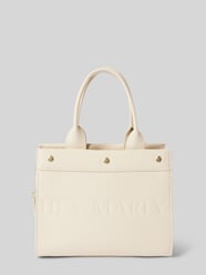 Lederhandtasche mit Label-Prägung von Hey Marly Beige - 27