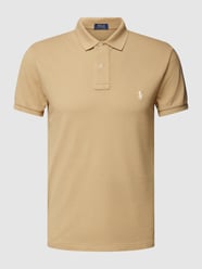 Slim fit poloshirt met labelstitching van Polo Ralph Lauren Wit - 17