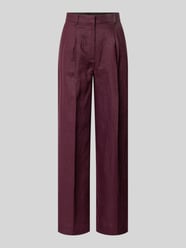 Straight Fit Leinenhose mit Bügelfalten Modell 'Tempoli' von MANGO - 33