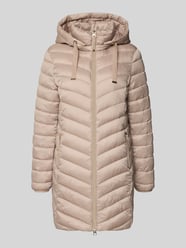 Gewatteerde jas met capuchon van Christian Berg Woman Selection Beige - 48