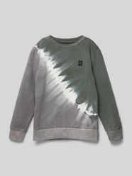 Sweatshirt mit Label-Patch von Garcia Grün - 12