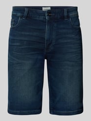 Szorty jeansowe o kroju regular fit z 5 kieszeniami od camel active - 8