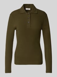 Slim Fit Langarmshirt aus gerippter Baumwolle von Marc O'Polo - 5