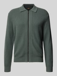 Strickjacke aus Schurwolle mit Reißverschluss von BOSS Orange - 38