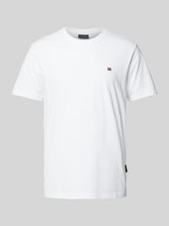 T-Shirt mit Label-Stitching von Napapijri Weiß - 4