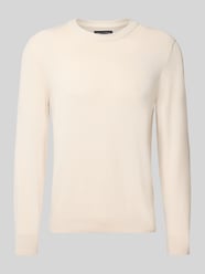 Regular Fit Strickpullover aus Baumwoll-Schurwoll-Mix von Marc O'Polo Beige - 37