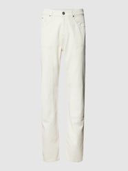 Straight Fit Jeans im 5-Pocket-Design von EIGHTYFIVE Beige - 5