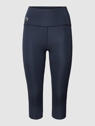 Legginsy z wysokim stanem o długości 3/4 od Lacoste Sport Niebieski - 13