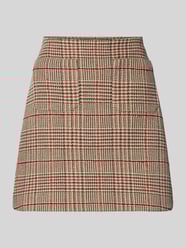 Leicht ausgestellter Mini-Rock mit Karomuster von Tommy Hilfiger Bordeaux - 13