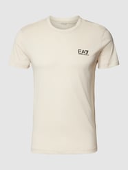 T-Shirt mit Label-Print von EA7 Emporio Armani Beige - 39